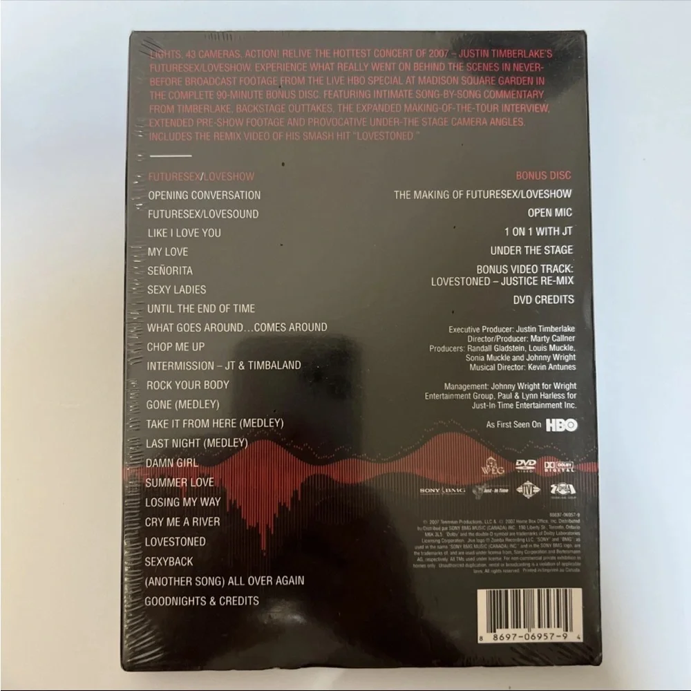 Justin Timberlake: Futuresex/Loveshow Live Madison Square Garden (DVD 2007) NEW - Picture 2 of 2